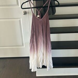 Purple and white ombré dress